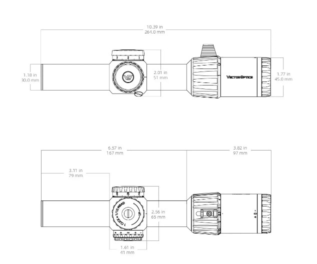 Оптический прицел Vector Optics Tauron 1-6x24 (30mm) HD illum. SFP VTC-SMIL Фото 5